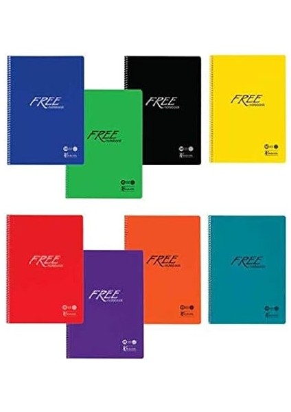 Color A4 80 Yp. Çizgili Pp Kapak Spiralli Free Defter modelleri