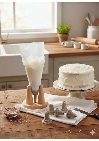 Soft Krema/ Kremşanti Sıkma Torbası Seti modelleri