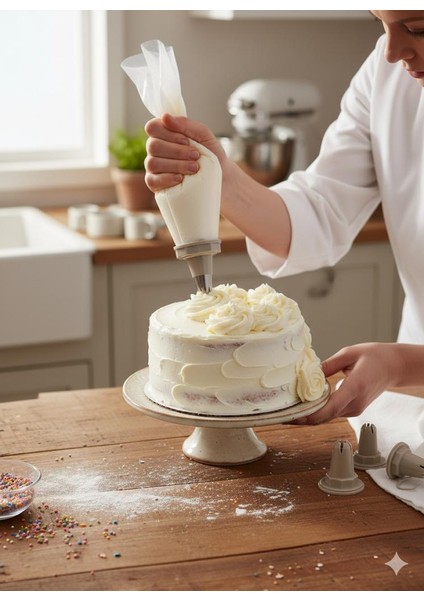 Soft Krema/ Kremşanti Sıkma Torbası Seti fırsatları