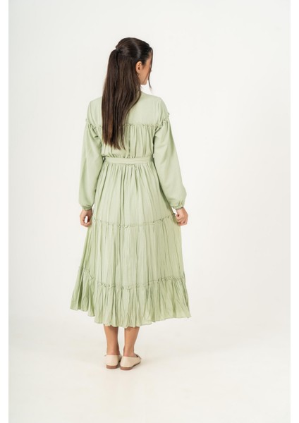 Selya Kız Çocuk Elbise Yeşil fiyatları