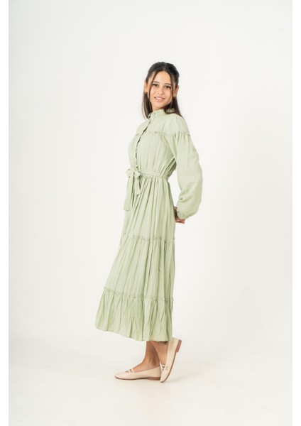 Selya Kız Çocuk Elbise Yeşil fırsatları