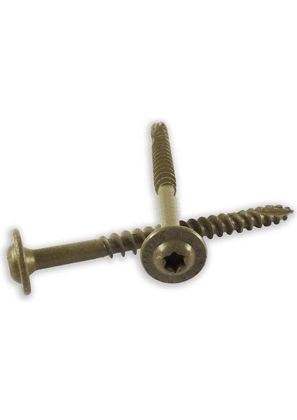 ST14X312-50PC 1/4-Inç x 3-1/2-Inç Uzunluk Yuvarlak Yıkama Başlığı Dış Ahşap Vidalar, 50'li Paket,