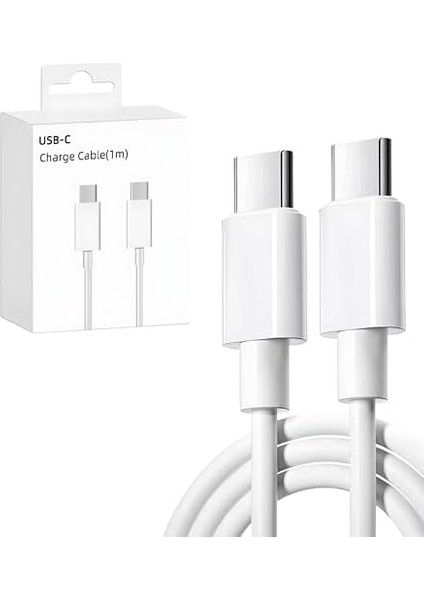 USB C Kablosu Esnek USB C - USB C Şarj Kablosu Pd 3.0 15 Pro Max S23 S22 S21 A54 7 iPad Pro 12.9 iPad Mini 6/air 5 Vb. ile Uyumludur. fiyatları