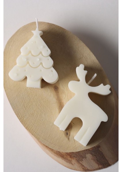 Christmas Yılbaşı Mumları 2’li Set