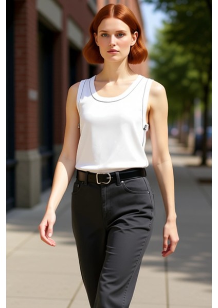 Kadın Kolsuz Triko Bluz Havuz Yaka Basic Kesim ve Yazlık Konfor Kaliteli Şık Rahat Modern Zarif fırsatları