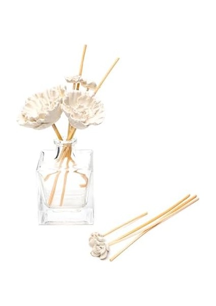 Büyük Karışık Çiçek Taşlı 10'lu Bambu Kamış Seti fiyatları