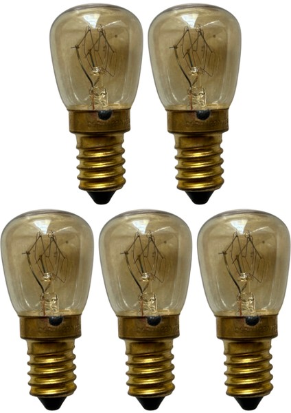 (5 adet) Ledvance 25W Sarı Işık E14 Duylu (Ince Duy) Fırın Ampulü