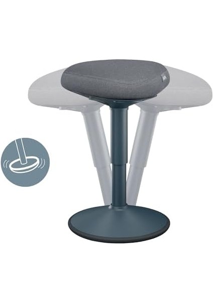Ergo Ayarlanabilir Oturma Taburesi, Üçgen Çift Yoğunluklu Köpük Konforlu Oturak ve Sallanan Taban, Yükseklik 47-64 cm modelleri