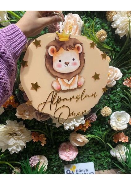 Uv Baskı Kapı Süsü & 10 Adet Uv Baskı Pleksi Magnet Söz, Nişan, Nikah, Düğün, Kına, Doğum 10 Adet