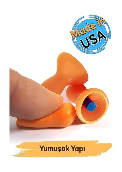 Adet) Kulak Tıkacı 26 Db Yıkanabilir Ipli Tıkaç Gürültü Ses Önleyici Yüzme Su Kaçma Kulak Koruyucu fiyatları