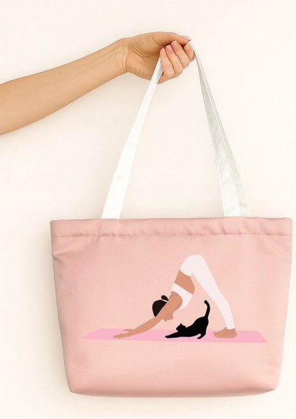 Yoga Tasarım Mat Saten Omuz Çantası