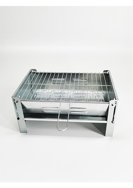 Çantalı Galvaniz Katlanır Mangal (Özel Kutusunda ve Yelpaze Hediyeli) fırsatları