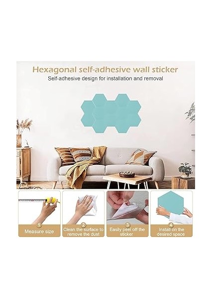 12 Adet Altıgen Akustik Plaka, Kendinden Yapışkanlı, Ses Emici, Ses Yalıtımı, Yüksek Yoğunluklu, Duvar, Tavan, Ahşap ve Kapı Için, Ses Emici Duvar Dekorasyonu (Mavi) modelleri