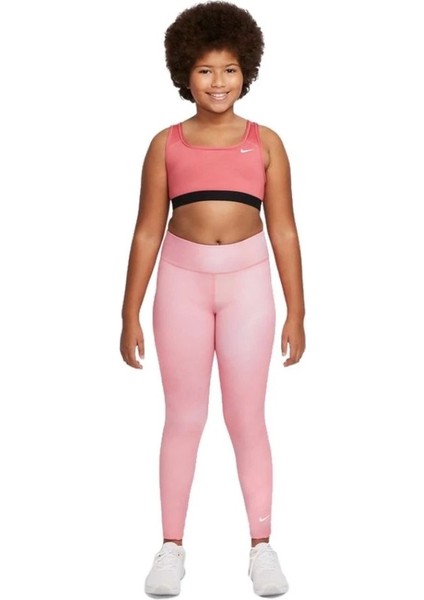 One Çocuk Spor Taytı Pembe DJ5901-622