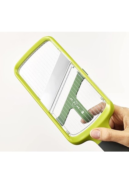 Joseph Multi-Grip Mutfak Mandolin, Ayarlanabilir Sebze Kesici ve Soğan Kesici, 3 Dilim Kalınlığı, Hassas Saplı, Yeşil fiyatları