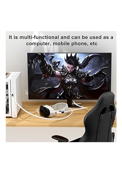 Oculus Quest ile Uyumlu Vr Link Kablosu Yüksek Hızlı Usb-C Pc Bağlantı Kablosu, L Şekilli Konforlu Tasarım, Düşük Gecikmeli Vr Oyun Deneyimi 5 Metre Ex-1 (Usb To Type C) fırsatları