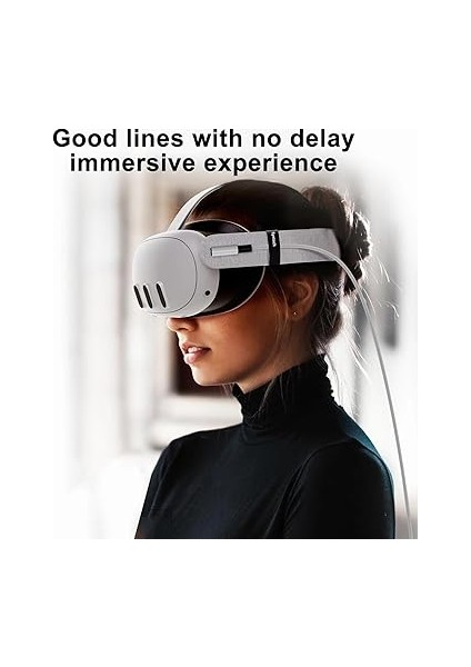 Oculus Quest ile Uyumlu Vr Link Kablosu Yüksek Hızlı Usb-C Pc Bağlantı Kablosu, L Şekilli Konforlu Tasarım, Düşük Gecikmeli Vr Oyun Deneyimi 5 Metre Ex-1 (Usb To Type C) indirimleri