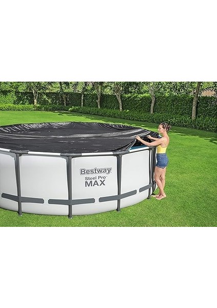 5,49M Pvc Havuz Örtüsü 549 cm Çapındaki Yuvarlak Yer Üstü Havuzlar Için 555 cm Çap fiyatları