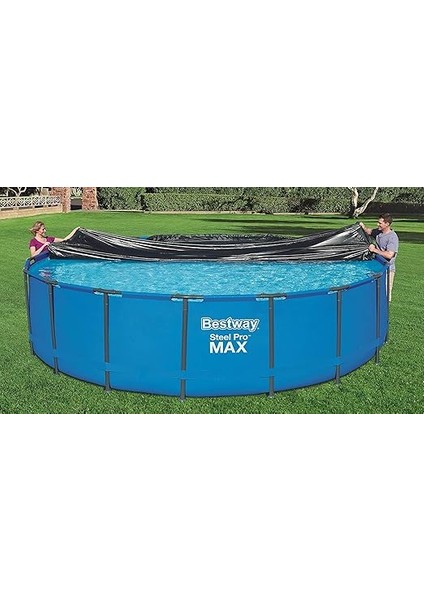 5,49M Pvc Havuz Örtüsü 549 cm Çapındaki Yuvarlak Yer Üstü Havuzlar Için 555 cm Çap fırsatları