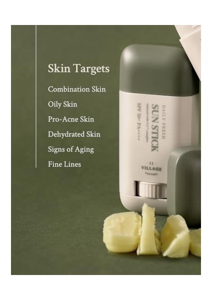 VILLAGE11FACTORY Village 11 Factory - Daily Fresh Sun Stick 50+ Pa++++ Vegan Stick Güneş Koruyucu modelleri