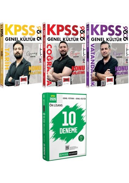 2026 Kpss Tarih Coğrafya Vatandaşlık Konu Anlatımı - 2026 Kpss Ön Lisans Çözümlü 10 Deneme