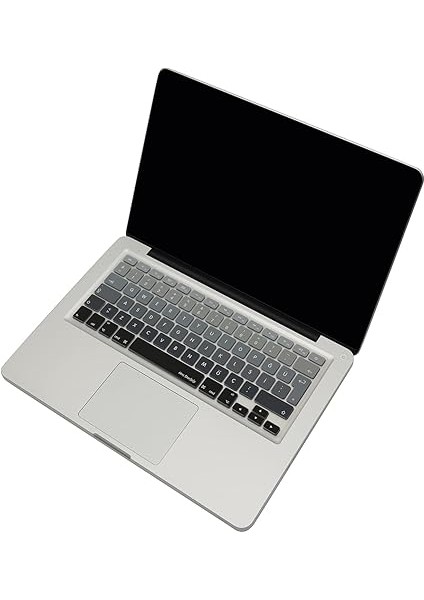 Macbook Air Pro Klavye Koruyucu (Türkçe Q) Ombre (Eski Usb’li Model 2008/2017 Yılı) ile Uyumlu Siyah Gri indirimleri