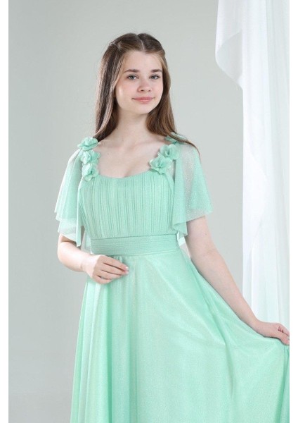 Masal Kız Çocuk Abiye Yeşil fiyatları