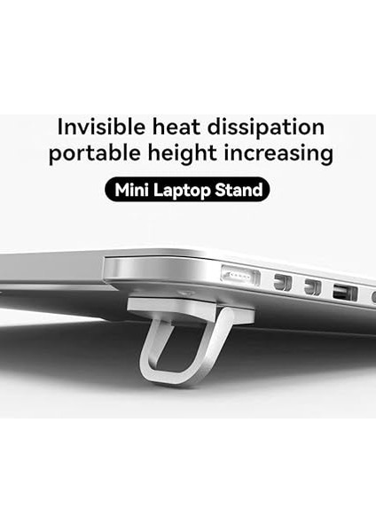 Laptap Için 1 Çift Mini Görünmez Ayak, Alüminyum Tabanlı Aletleri, Mini Alüminyum, Dizüstü Bilgisayar Ayakları, Kaldırıcı, Dizüstü Bilgisayar Standı, Radyatör, Klavye Tutucu Için, 12 fırsatları