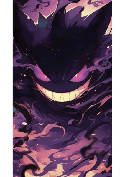 Gengar Kapı Direk Kaplama Folyosu Baskılı Sticker Sağ-Sol 2 Adet 22*50 cm