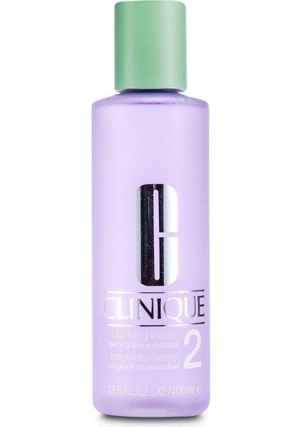 Clinique Clarifying Lotion 2 400 ml Losyon 1 Paket (1 x 400 Ml)