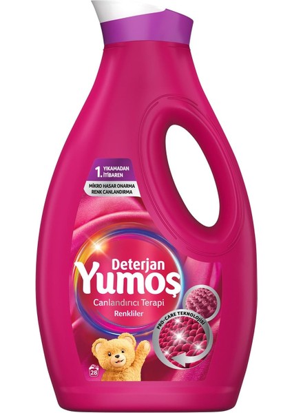 Yumoş Sıvı Çamaşır Deterjanı Canlandırıcı Terapi Renkliler Için 1690 ml fiyatları