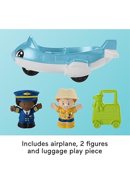 Little People Eğlenceli Havaalanı Fisher-Price Little People Eğlenceli Havaalanı, Uçak ve 3 Oyun Aksesuarı, Bebekler Için Oyun Seti HTJ26 indirimleri