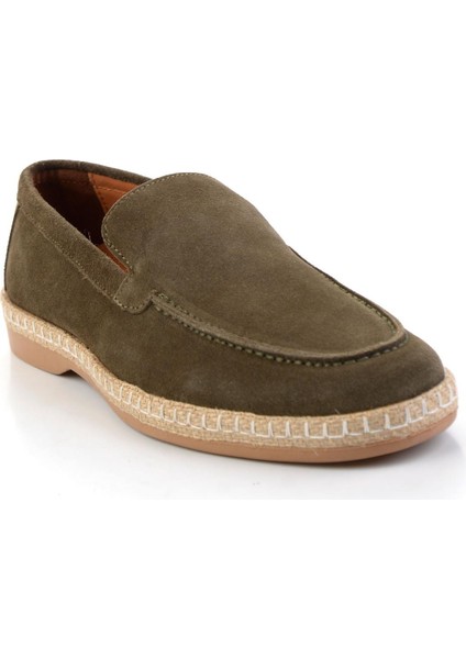 Haki Hakiki Deri Erkek Espadril E01079709502 fiyatları