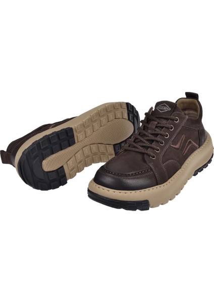 Nubuk Deri Hafif Taban Erkek Spor Ayakkabı GJ-25K552 Kahve Nubuk indirimleri