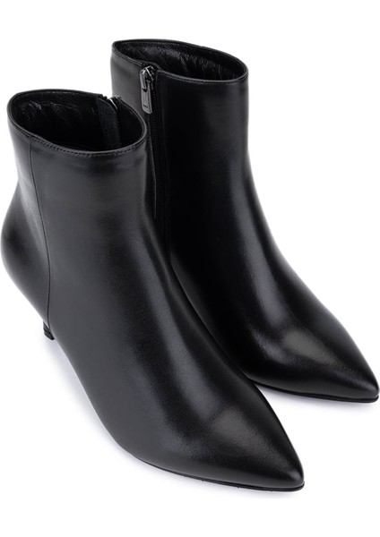 Kadın Hakiki Deri Siyah Deri Topuklu Bot 1081 5411 Bn Bot SK25-26 Sıyah Dr fiyatları
