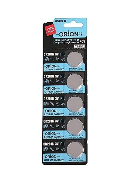 CR2016 3V Lityum Pil 5&apos;li Paket fiyatları