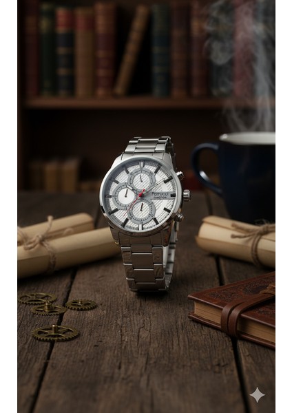 Ferucci Ferrucci Erkek Kol Saati Gümüş Renk, Gümüş Kadran - Şık Metal Kordon, 2 Yıl Garantili fiyatları