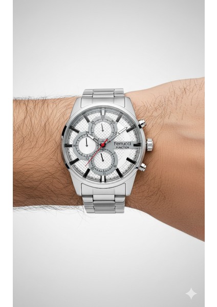 Ferucci Ferrucci Erkek Kol Saati Gümüş Renk, Gümüş Kadran - Şık Metal Kordon, 2 Yıl Garantili modelleri