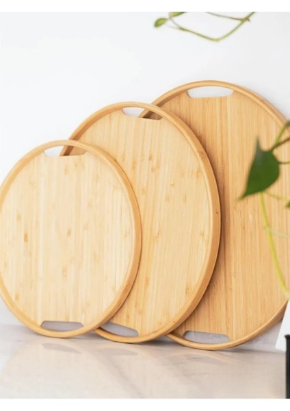 (Bambu 3'lü Doğal Oval Tepsi, Servis Tepsileri, Iskandinav Tepsi Seti, Çay Tepsisi) fiyatları