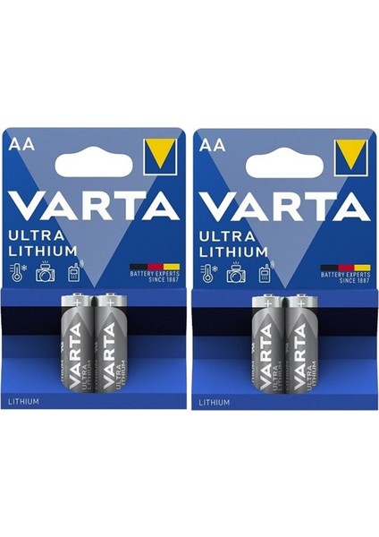 6106 Ultra Lityum Aa Kalem Pil 4'lü Paket