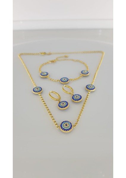 Kuyumcu Model Nazar Çelik Takı Seti fiyatları