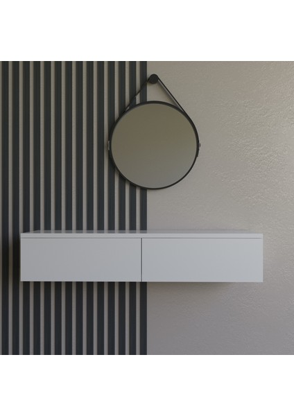2 Çekmeceli 100CM Modern Dresuar, Makyaj Masası, Konsol,duvarrafı Mdf fiyatları