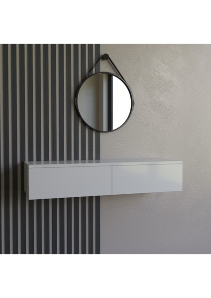 2 Çekmeceli 100CM Modern Dresuar, Makyaj Masası, Konsol,duvarrafı Mdf modelleri