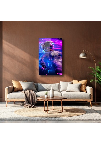 Neon Su Içindeki Nasa Astronotu - Cam Tablo - DEG0092 indirimleri