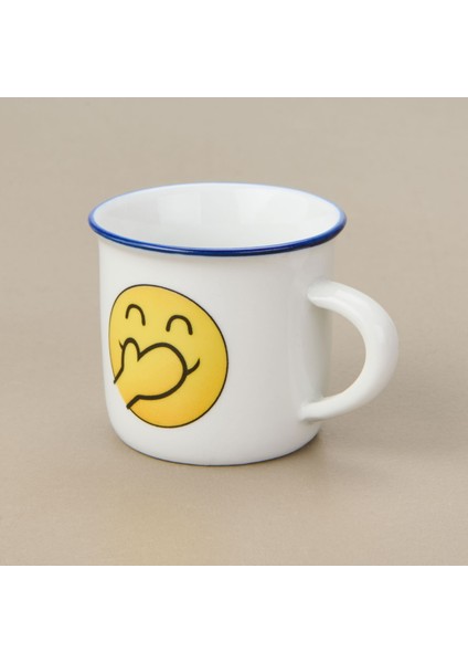 Gülen Yüz Desenli Türk Kahvesi Fincanı - Asorti - 80 ml modelleri