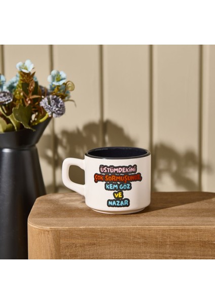 Tasarım Üstümdekini Çok Sormuşsunuz Sloganlı Venüs Kupa - Renkli - 195 ml