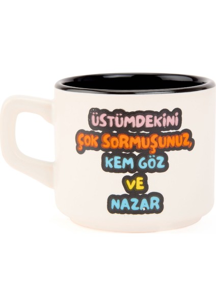 Tasarım Üstümdekini Çok Sormuşsunuz Sloganlı Venüs Kupa - Renkli - 195 ml fiyatları