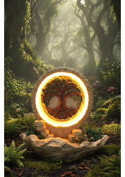 Botanik Işıklı Hayat Ağacı Geriakış Tütsülük