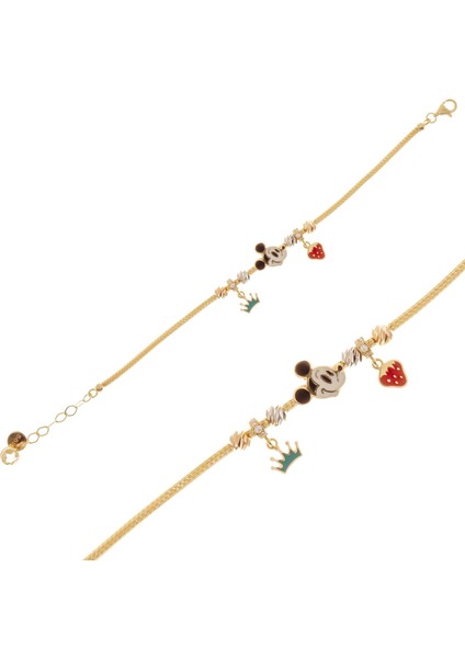 Sallantılı Çocuk Bileklik 14 Ayar Altın