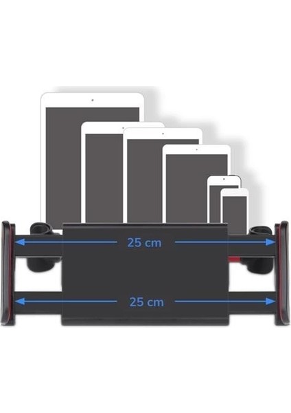 Oto Koltuk Arkası Telefon Tablet Tutucu Ayarlanabilir 360 Derece Dönebilen Pratik Stand modelleri